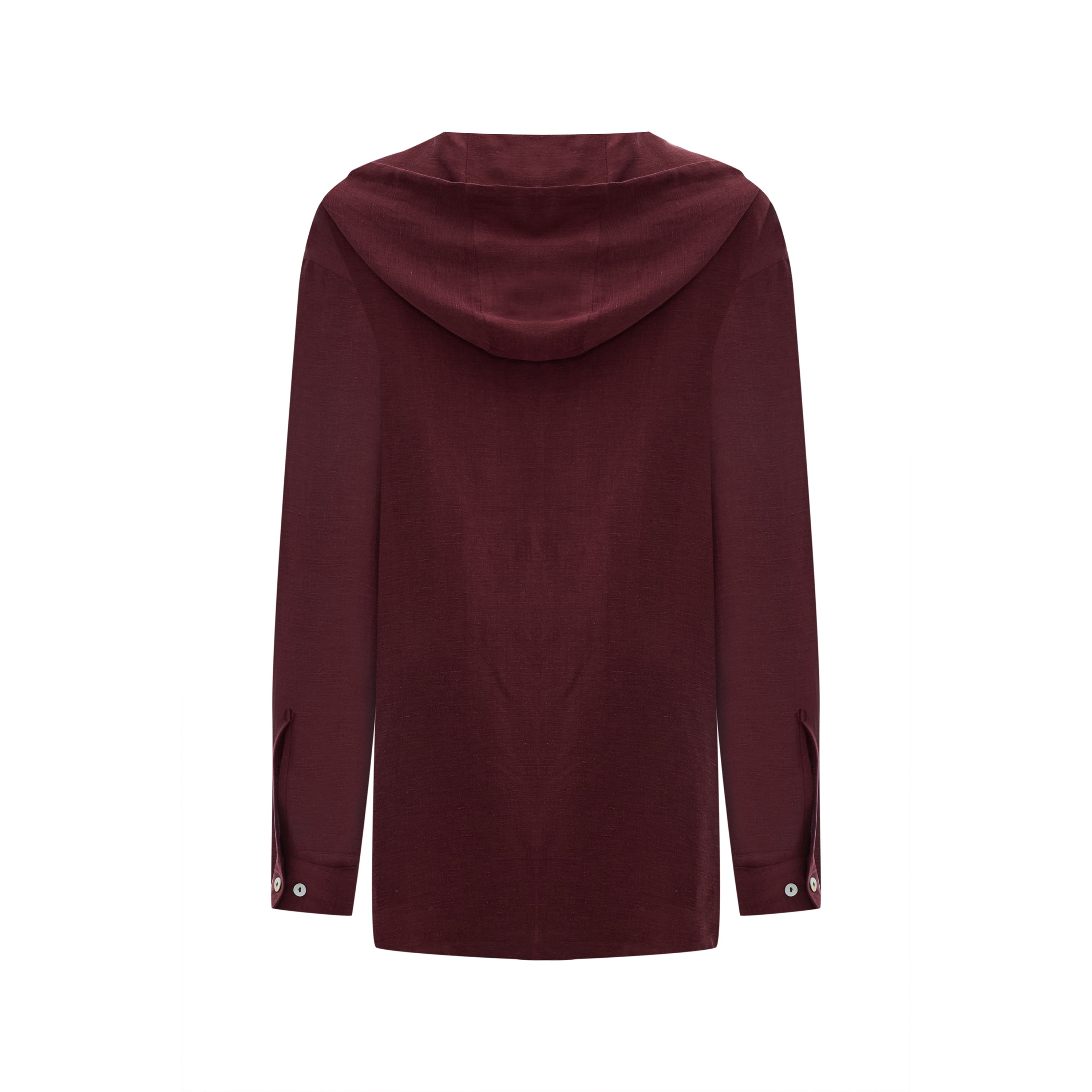 HOODED LINEN SHIRT - UNISEX