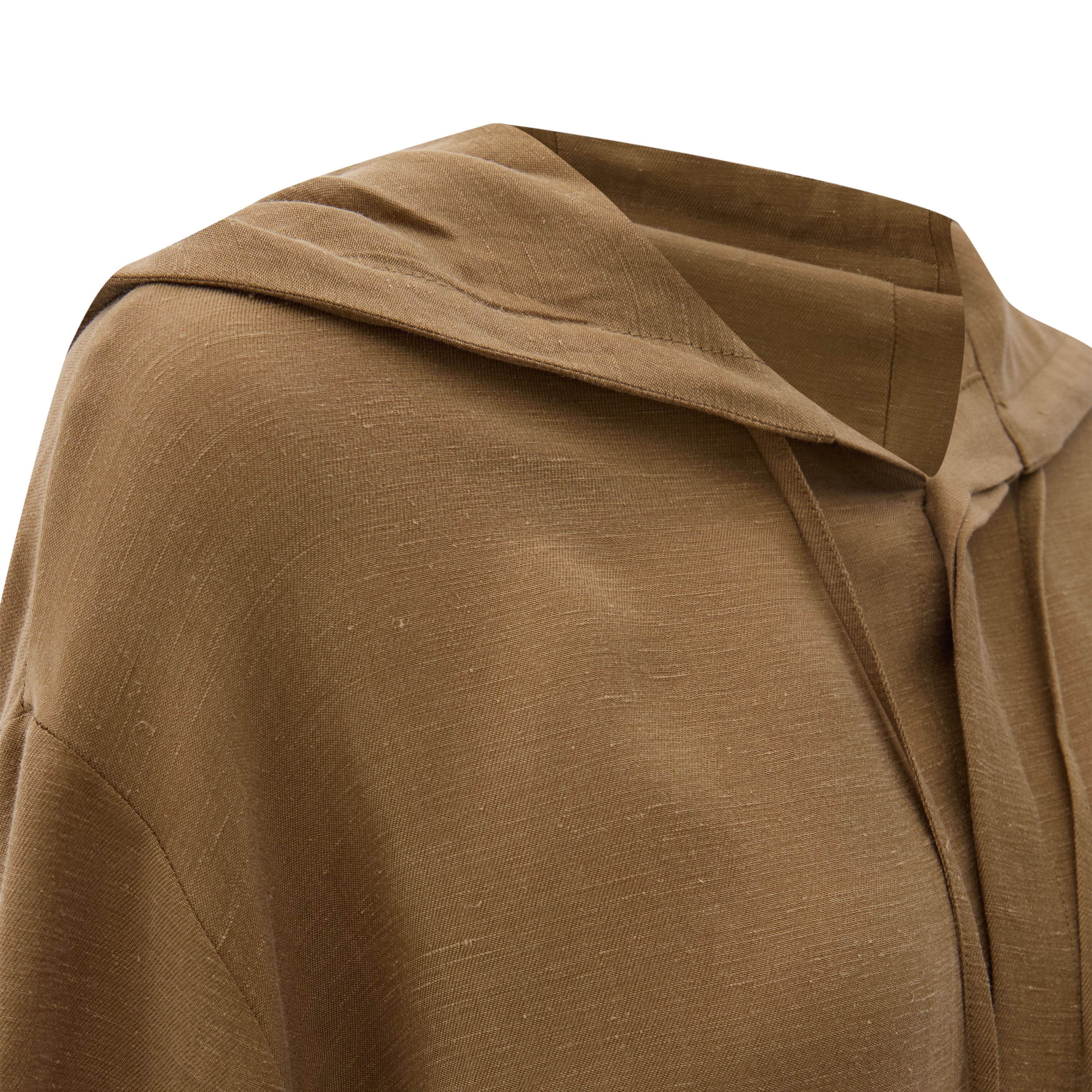 HOODED LINEN SHIRT - UNISEX