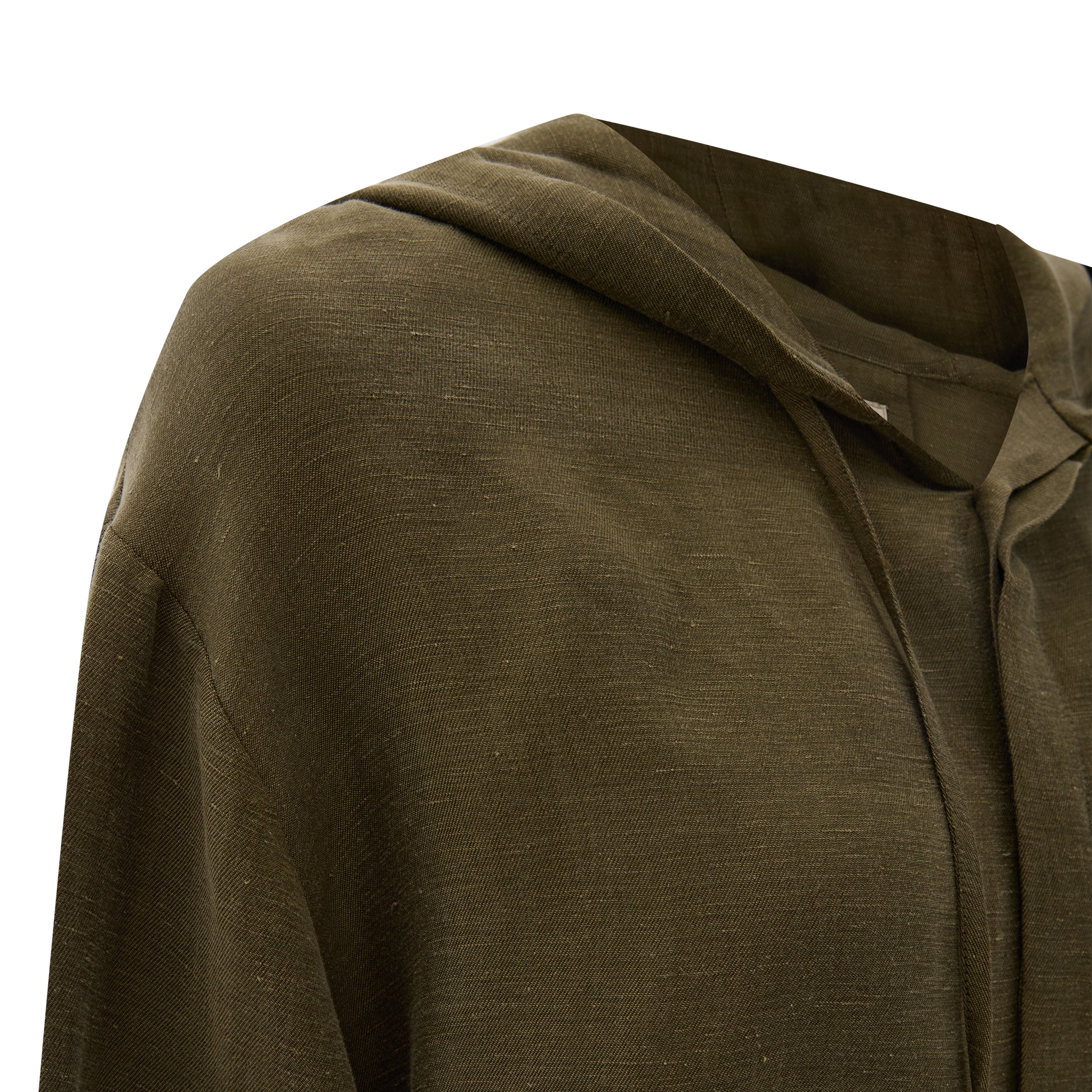 HOODED LINEN SHIRT - UNISEX