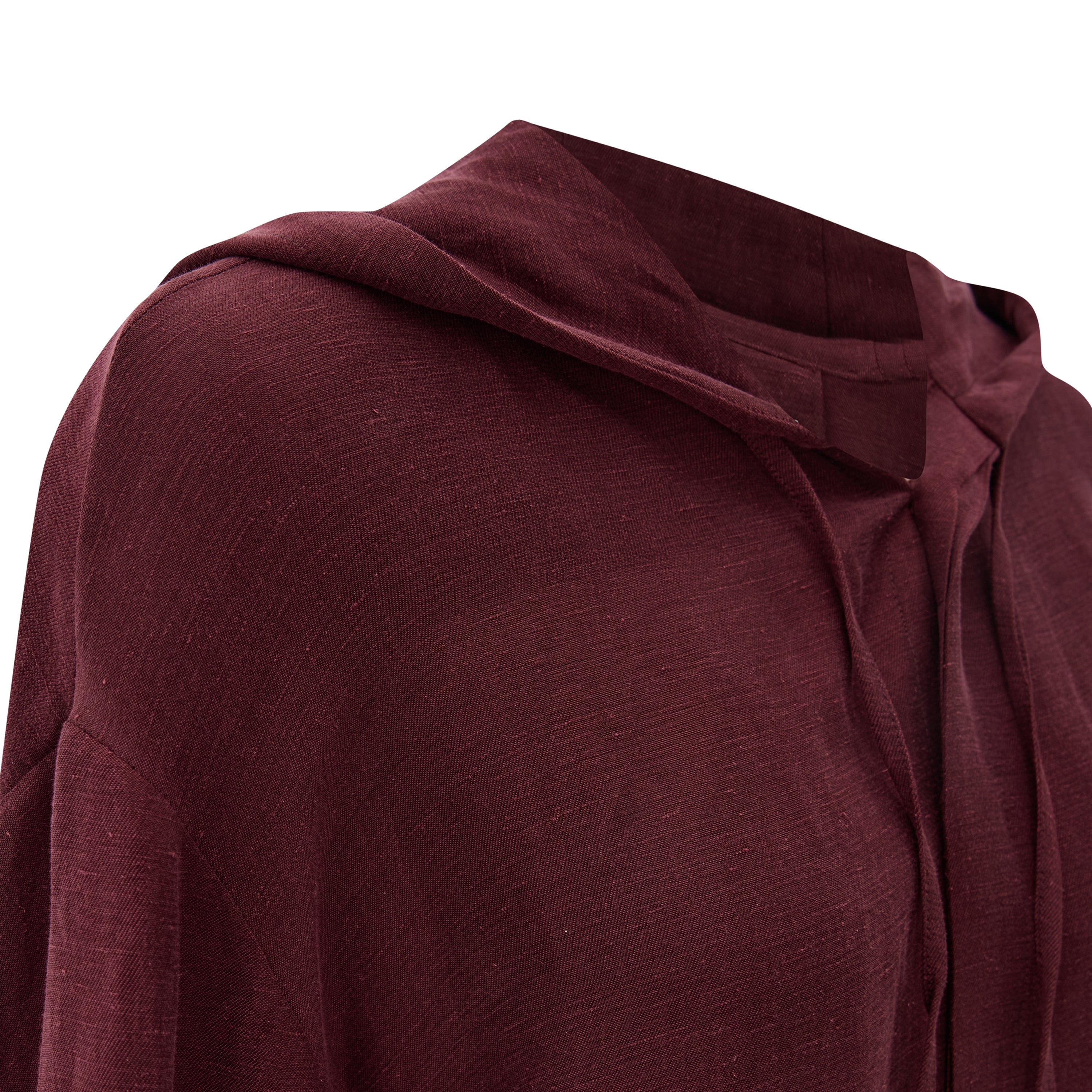 HOODED LINEN SHIRT - UNISEX