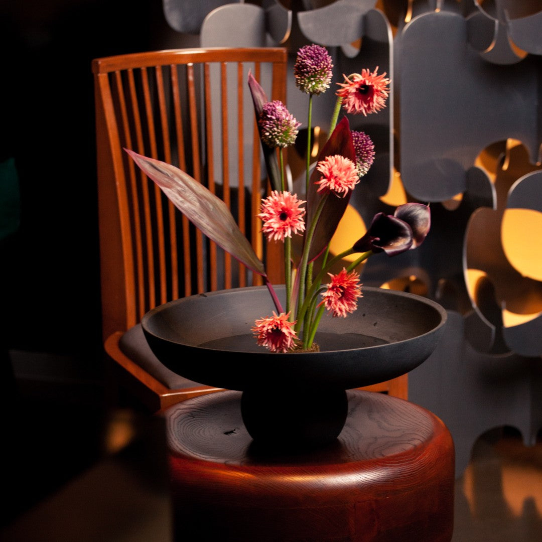 BABURU BOWL BIG  - BLACK CERAMIC