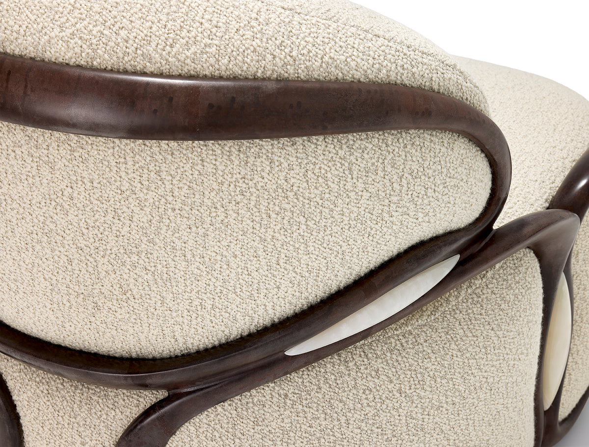 CELL CHAIR — OXIDIZED ALUMINUM