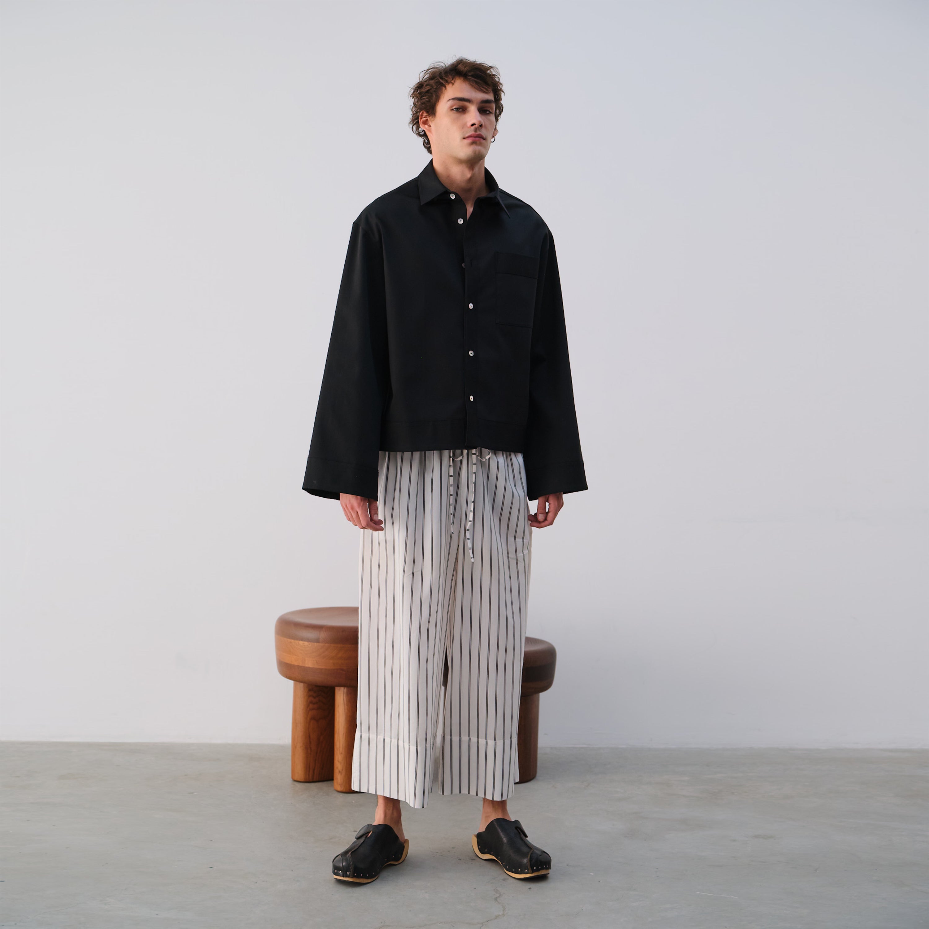 COTTON/SILK PANTS #1 - SINGLE STRIPED - UNISEX