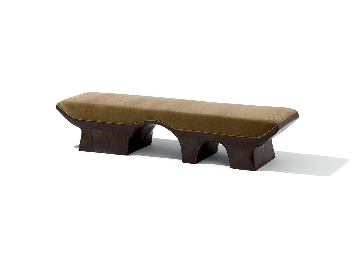 FLUORA BENCH — OXIDIZED ALUMINUM