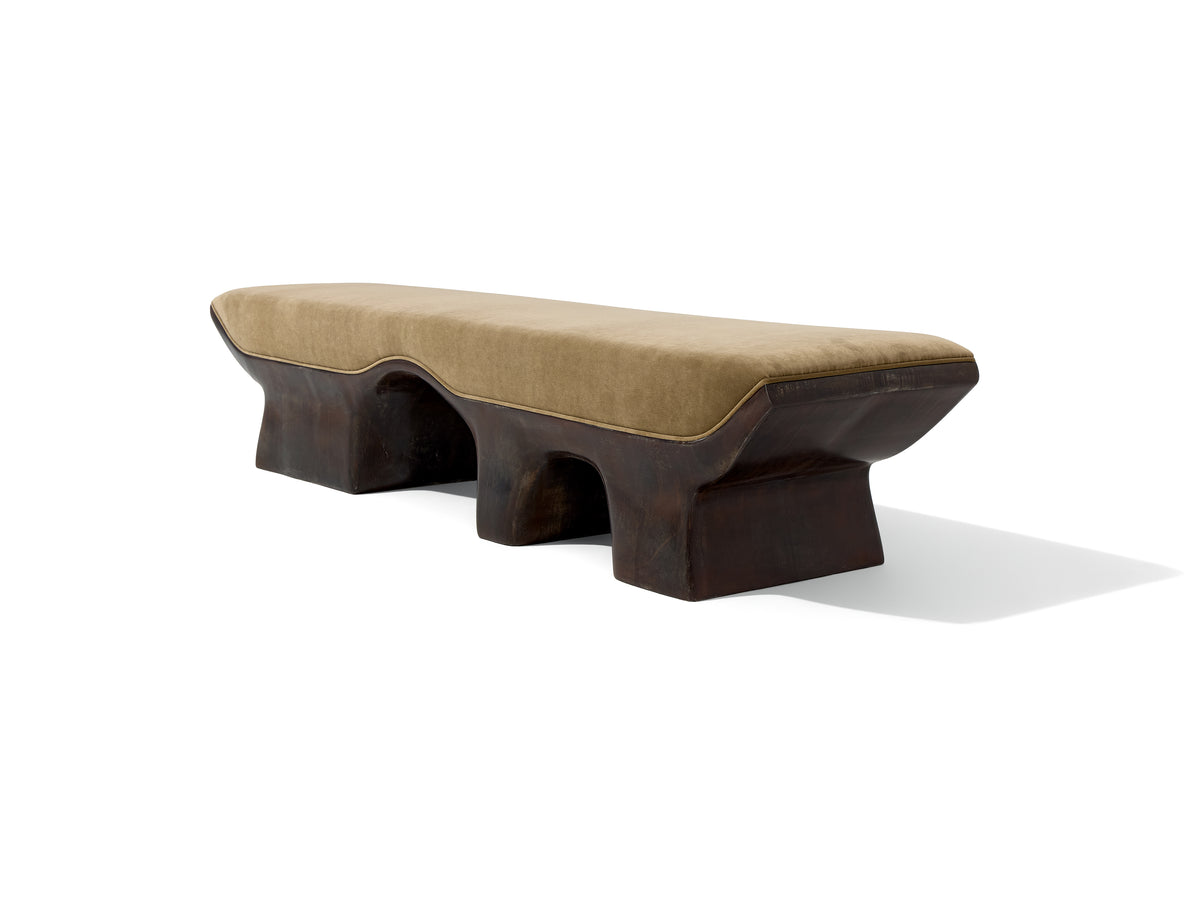 FLUORA BENCH — OXIDIZED ALUMINUM