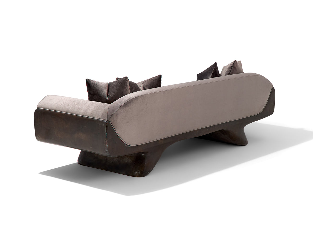 FLUORA SOFA — OXIDIZED ALUMINUM