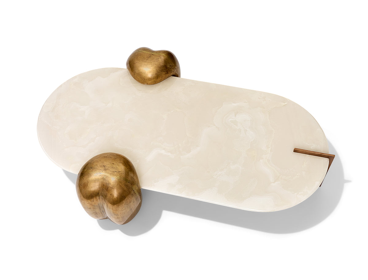 CANDY ELLIPTICAL COFFEE TABLE — BRONZE