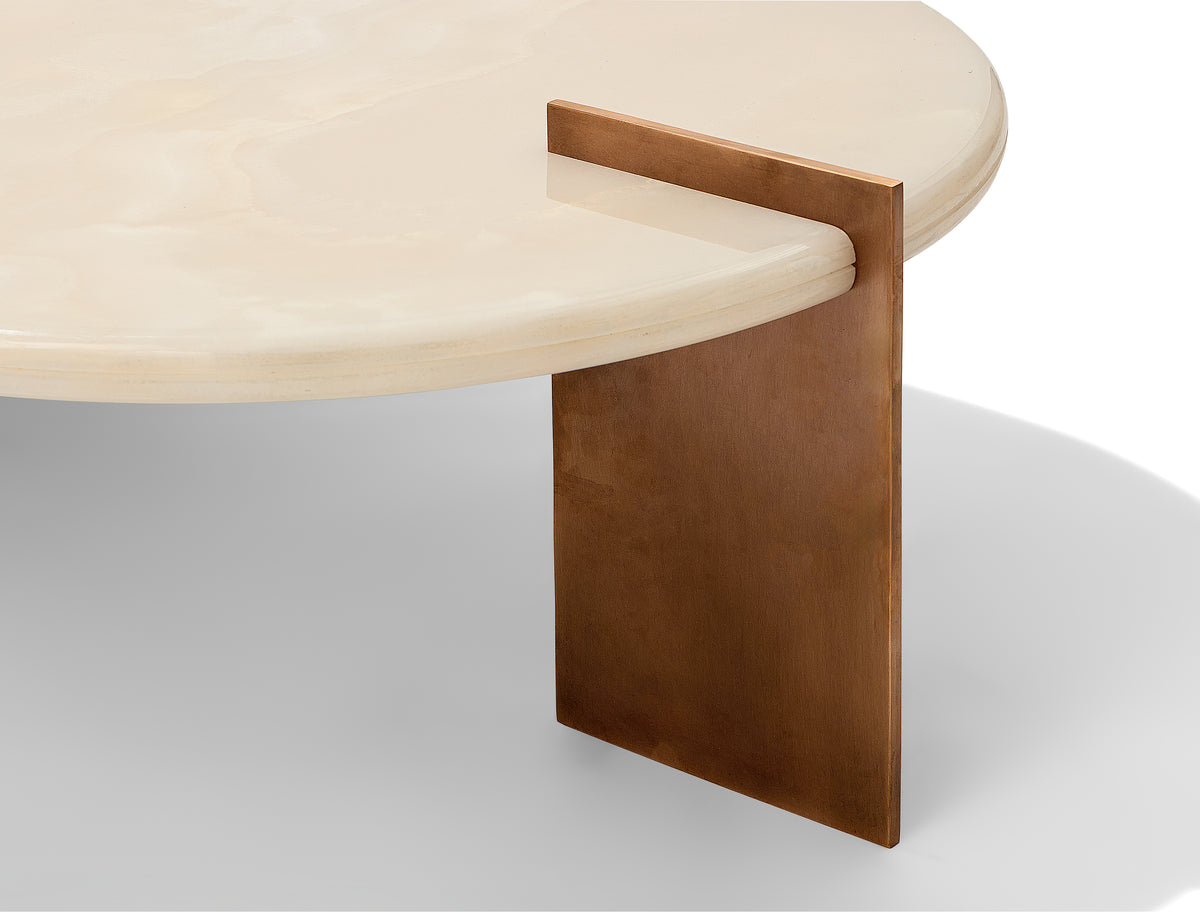 CANDY ELLIPTICAL COFFEE TABLE — BRONZE