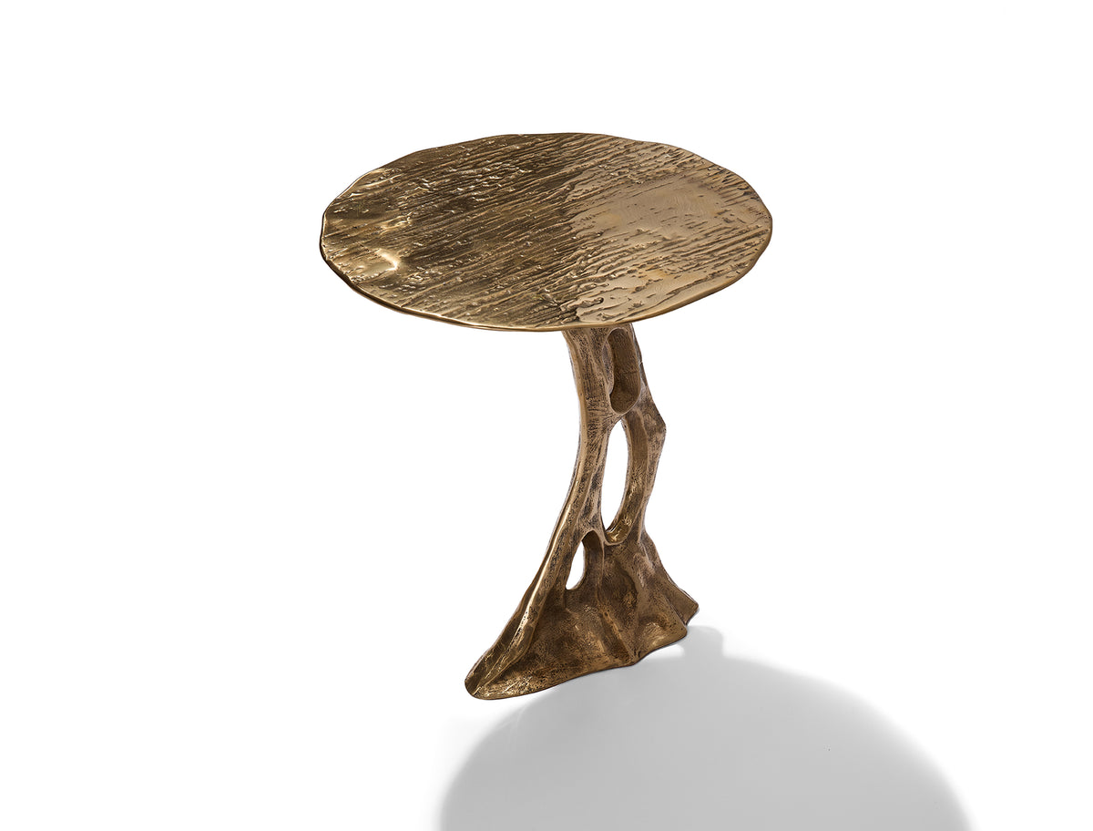 FOSSIL SIDE TABLE — BRONZE